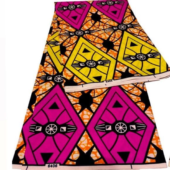 AFRICAN ANKARA FABRIC MATERIAL FOR CLOTH MAKING - Picture 1 of 1